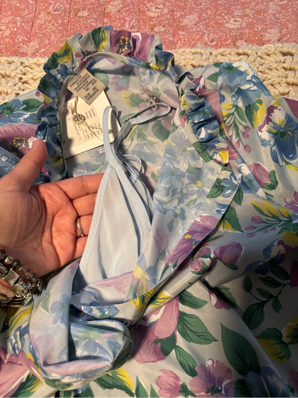Anthropologie brand Baum und Pferdgarten Agacia Floral dress size US 10 BNWT - Picture 8 of 12